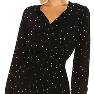 RAILS Midi Dress
Joy Star Print Long Sleeve Dress In Onyx Starburst NWOT CS